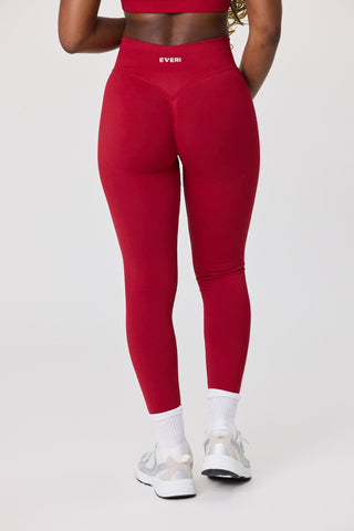 Essential Seamless Leggings - Crimson Heat