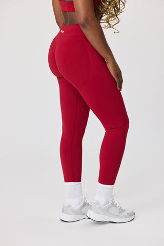Essential Seamless Leggings - Crimson Heat