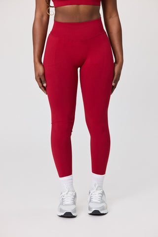 Essential Seamless Leggings - Crimson Heat