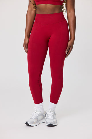 Essential Seamless Leggings - Crimson Heat
