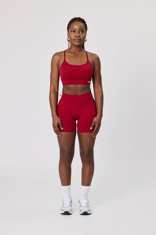 Essential Seamless Shorts - Crimson Heat