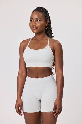 Cross Back Straps Sports Bra - Mist