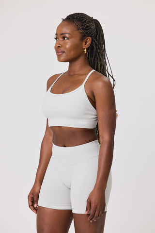 Cross Back Straps Sports Bra - Mist