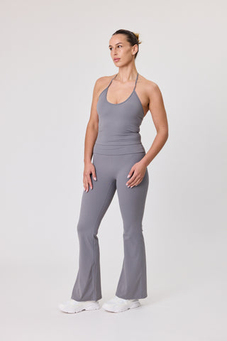 Serene Halter Tie Tank - Steel Grey